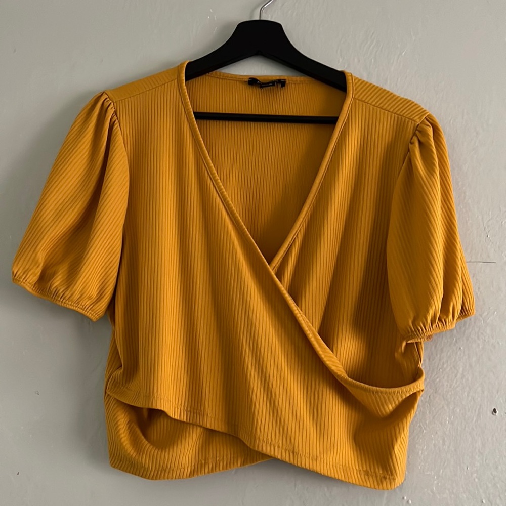 F21 Faux wrap Crop Top